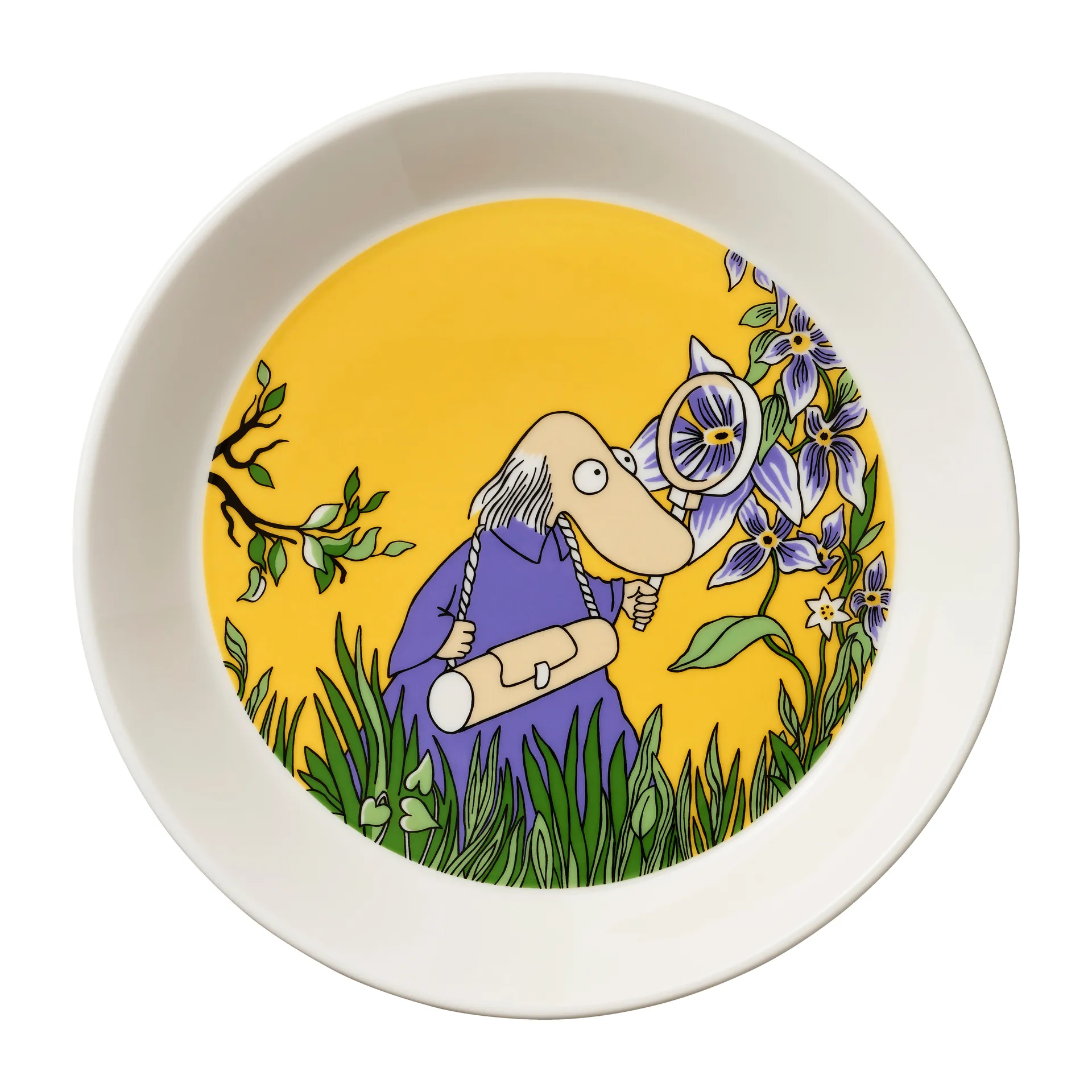 Hemulen Moomin plate Ø19 cm, Yellow Moomin Arabia