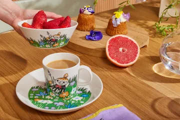 Little My and meadow Moomin bowl - White-multi - Moomin Arabia