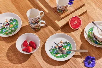 Little My and meadow Moomin mug - White-multi - Moomin Arabia
