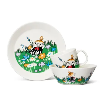 Little My and meadow Moomin mug - White-multi - Moomin Arabia