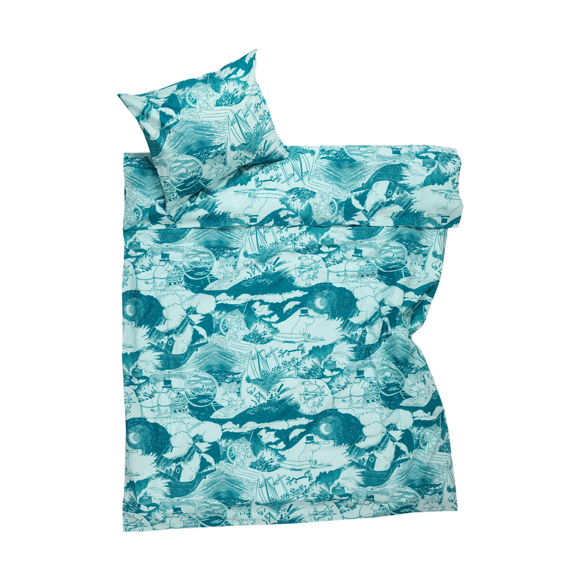 Moomin bed set 150x210 cm, Sailing Moomin Arabia