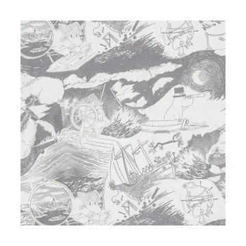 Moomin bed set 150x210 cm - Segling, grey - Moomin Arabia