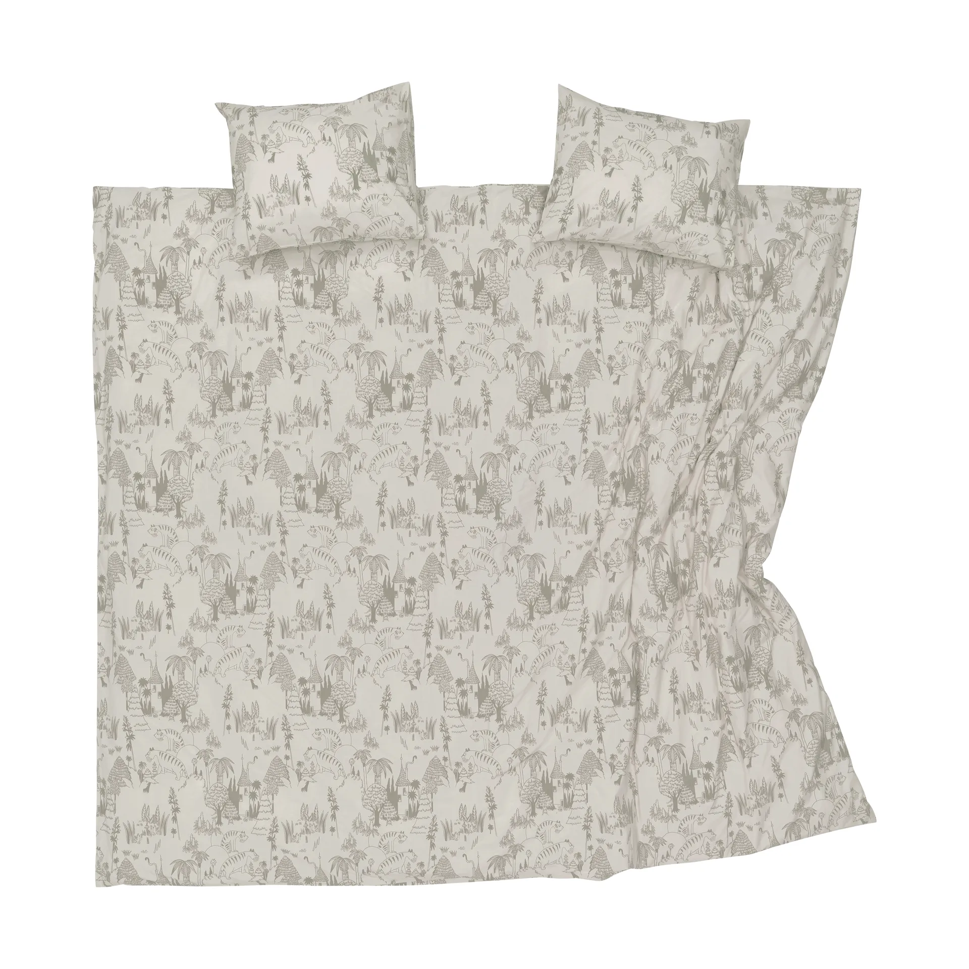 Moomin bedding set 240x210 cm, Garden Party Beige Moomin Arabia