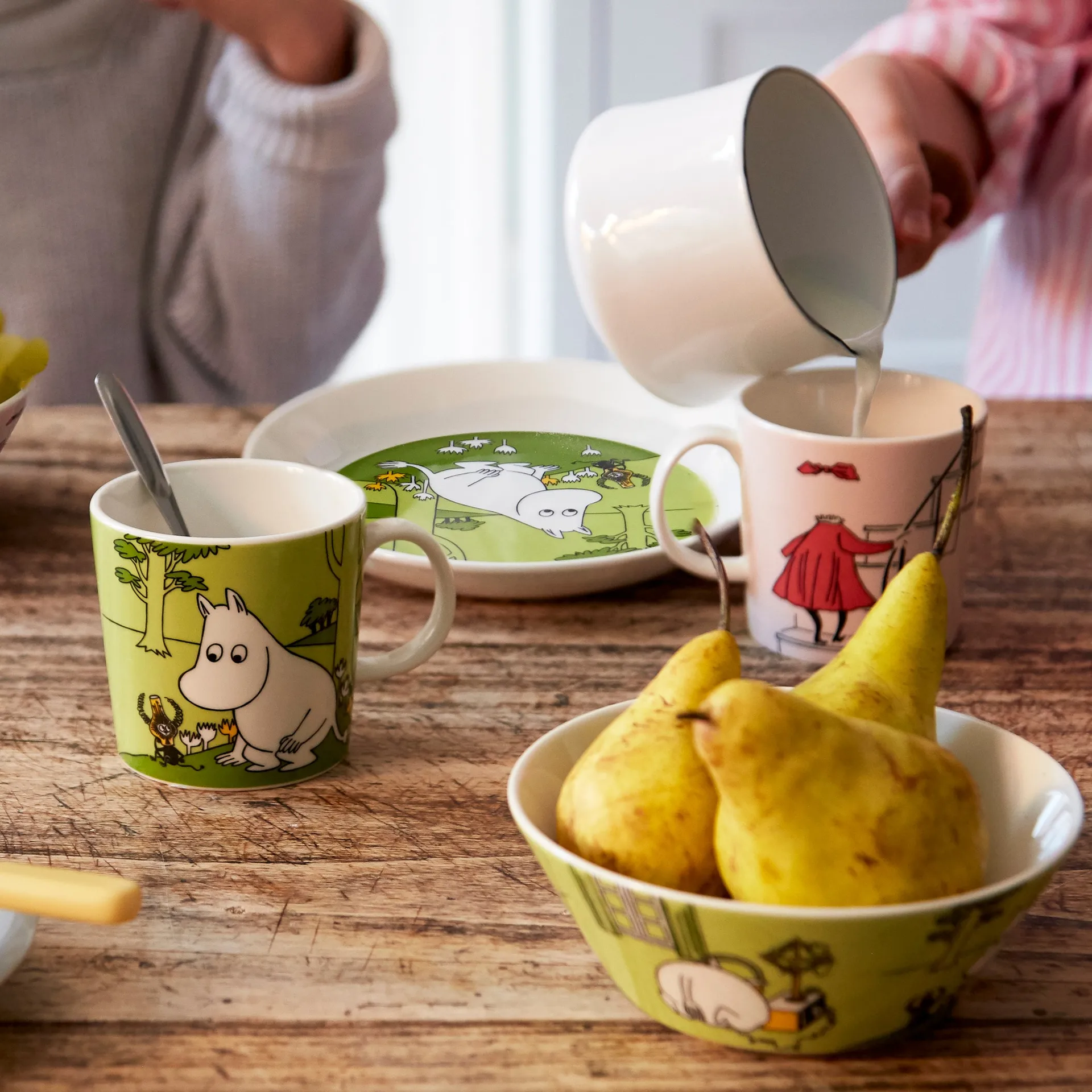 Moomintroll Moomin mug, Grass green Moomin Arabia