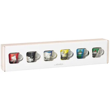 Mumin mini mugs 6-pack Första classic - Multi - Moomin Arabia