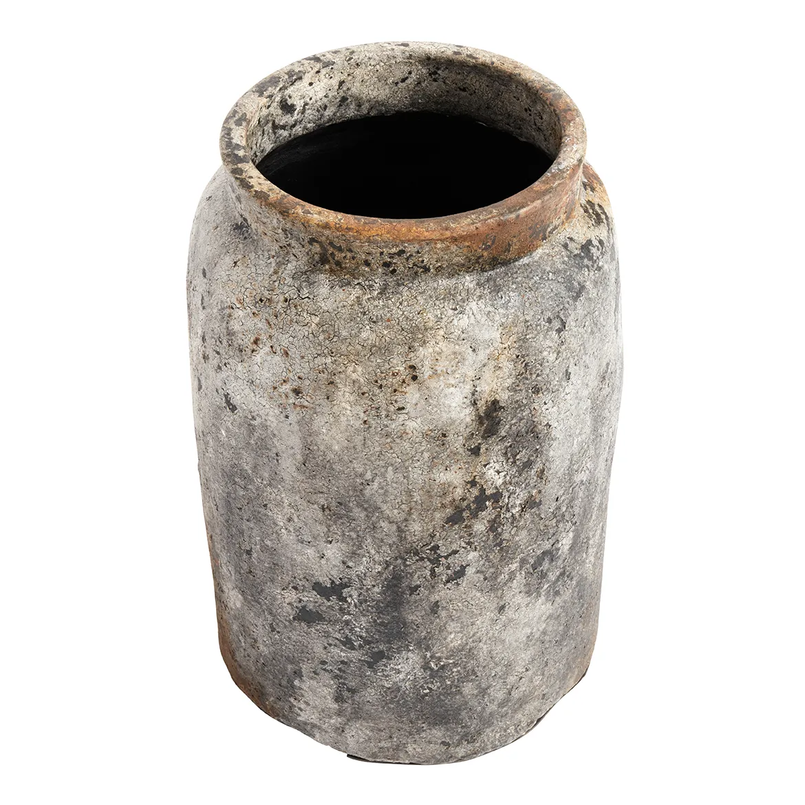 Echo flower pot h40 cm Ø26 cm, Rust-grey MUUBS