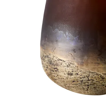 Lana vase Ø15x15 cm - Brown-gold - MUUBS