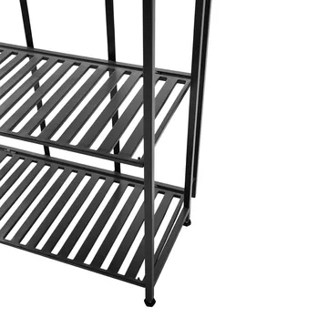 Manhattan High shelf 65,5x33x111 cm - Black - MUUBS