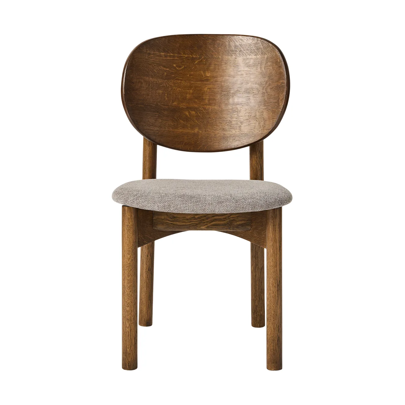 Oka chair, Dark oiled oak, grey MUUBS