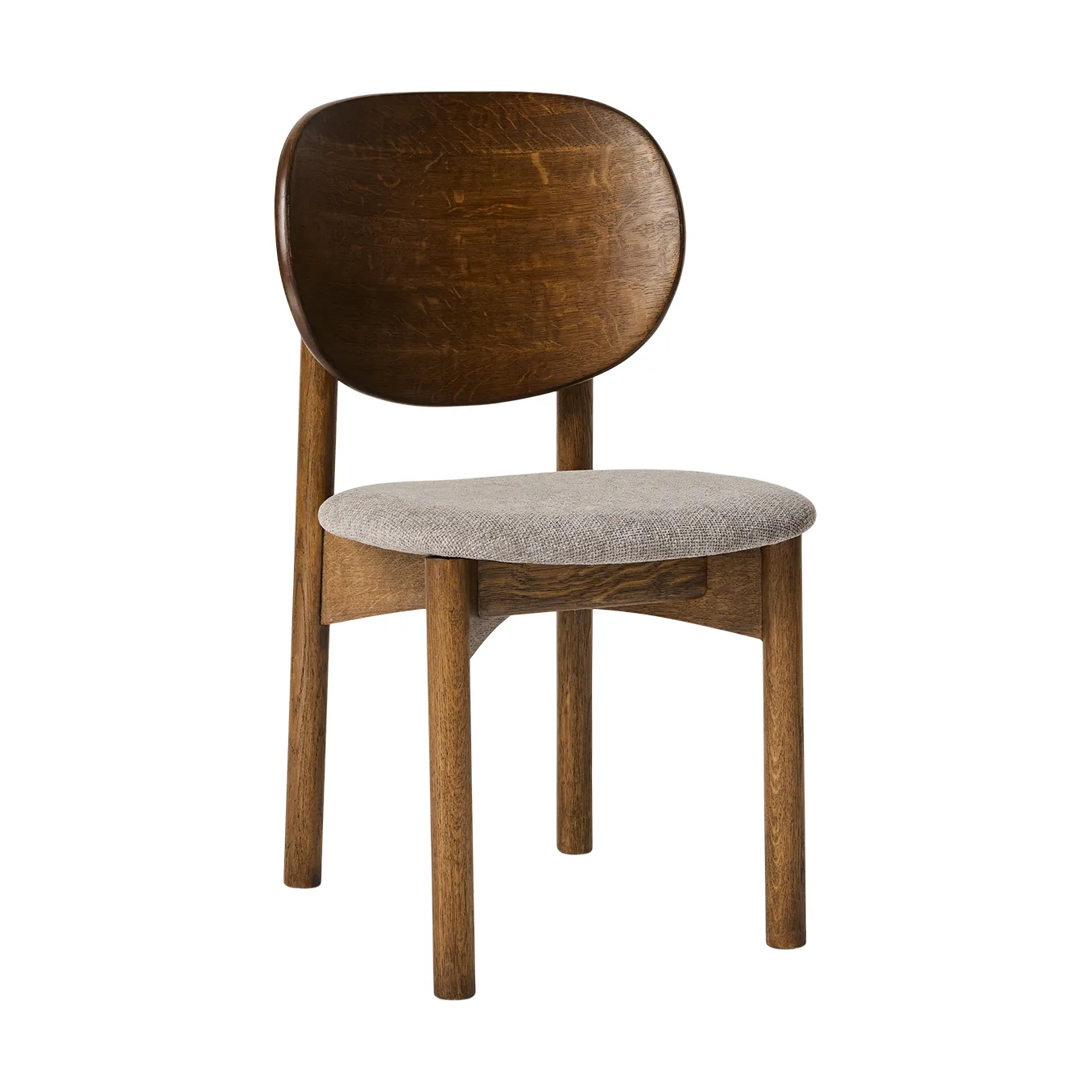 Oka chair, Dark oiled oak, grey MUUBS
