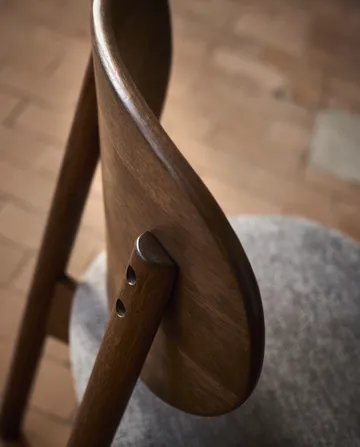 Oka chair - Dark oiled oak, grey - MUUBS