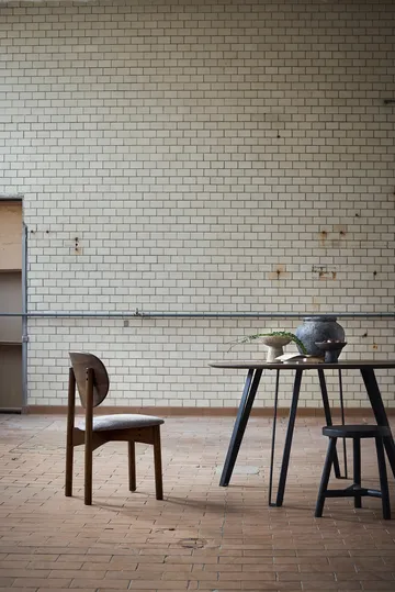 Oka chair - Dark oiled oak, grey - MUUBS