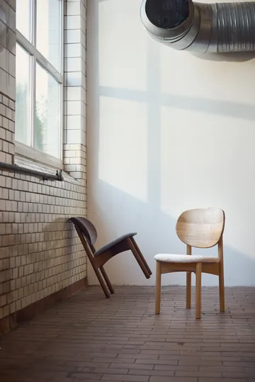 Oka chair - Dark oiled oak, grey - MUUBS