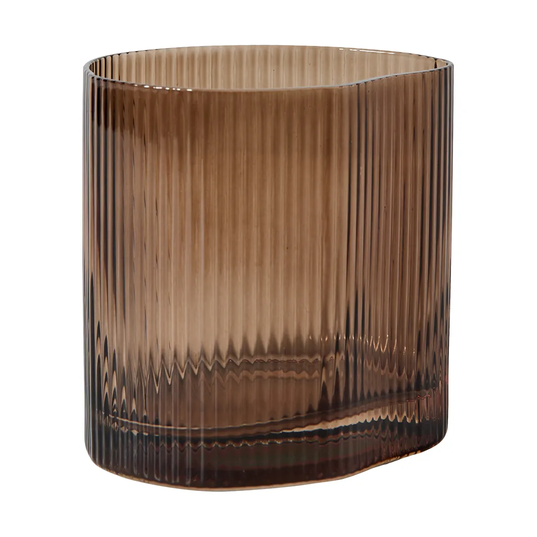 Ripe drinking glass 39 cl, Smoked brown MUUBS