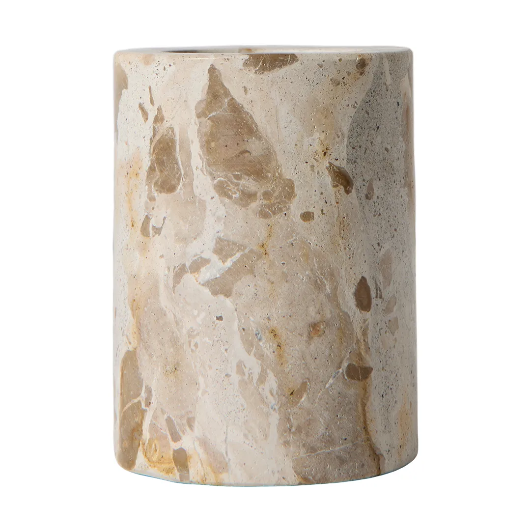 White toothbrush holder, Seashell MUUBS