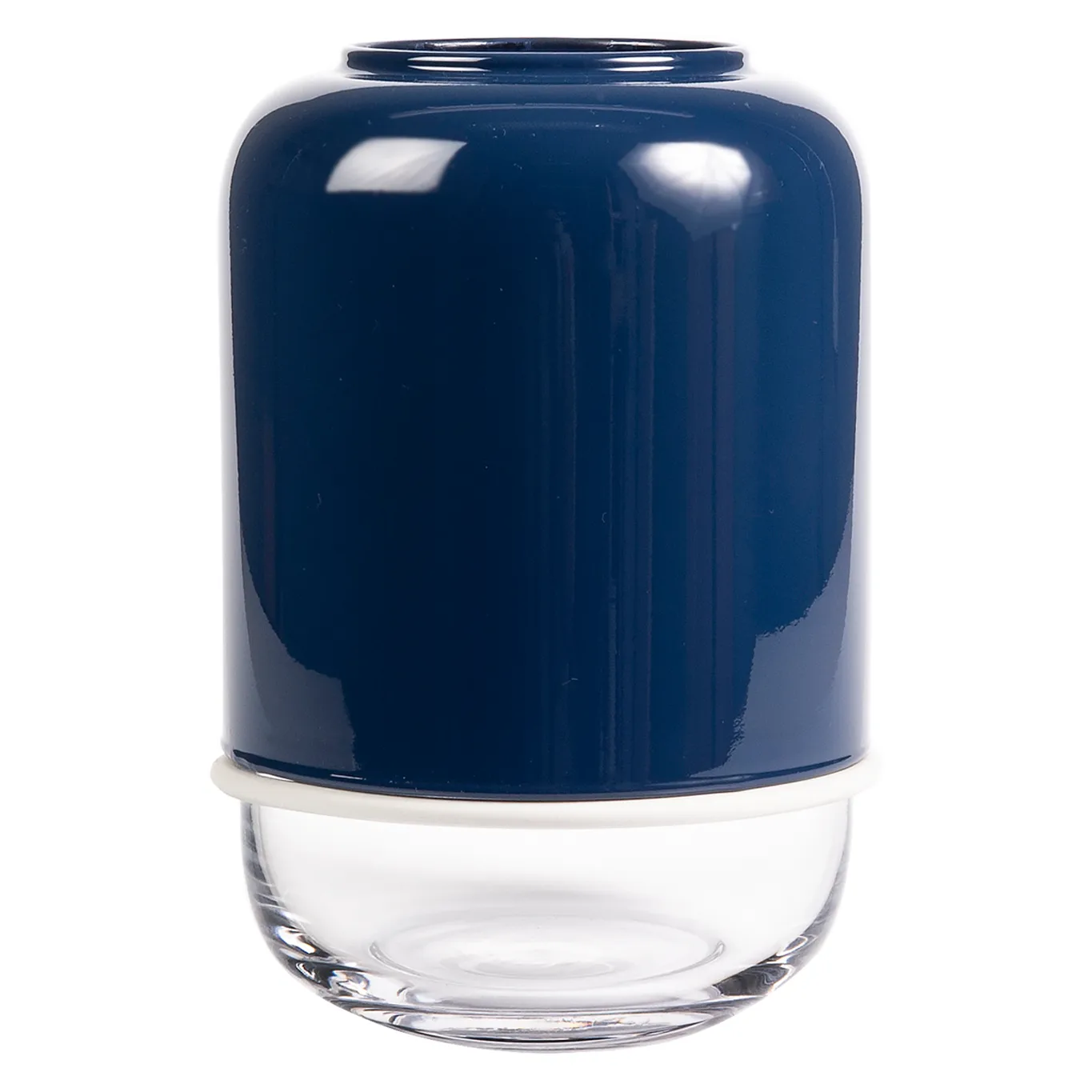 Capsule adjustable vase 18-28 cm, marine blue-clear Muurla