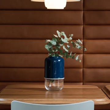 Capsule adjustable vase 18-28 cm - marine blue-clear - Muurla
