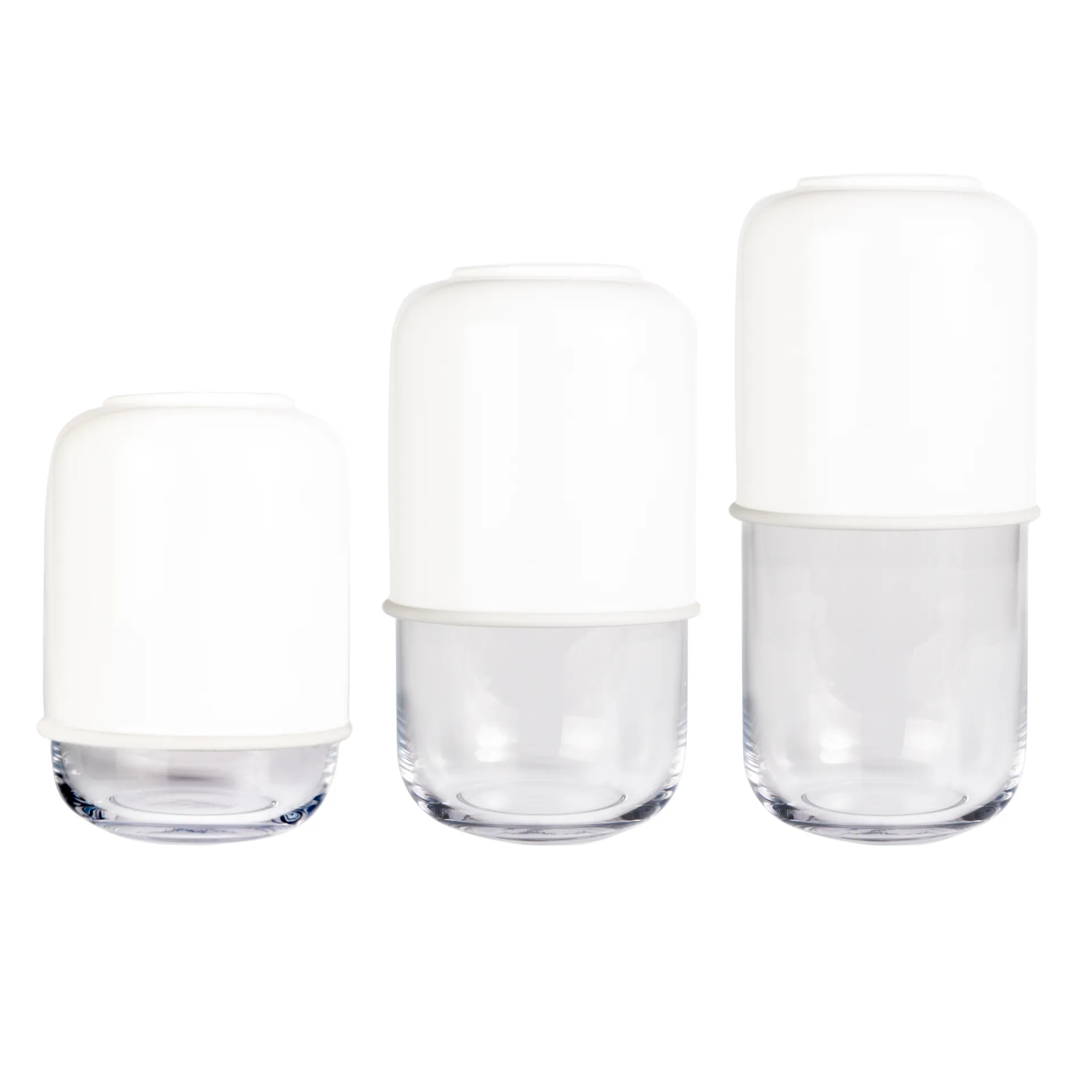 Capsule adjustable vase 18-28 cm, purple-clear Muurla