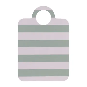 Checks & Stripes tray 21x31 cm - Mint-blue - Muurla