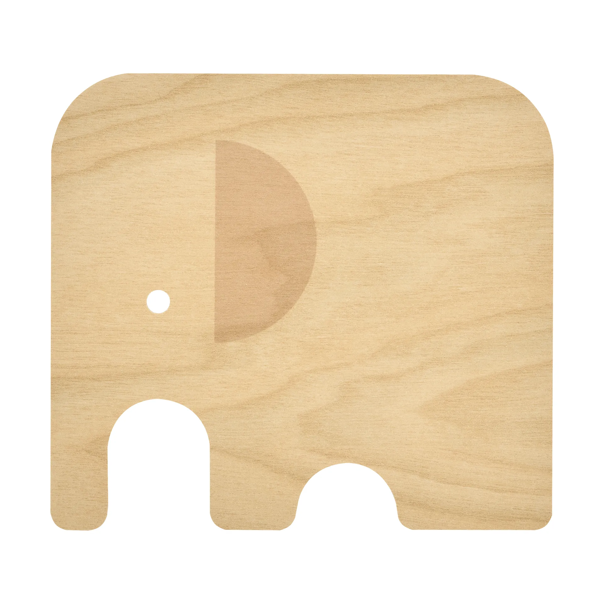 Elephant glass coaster 11x10 cm, Blue Muurla