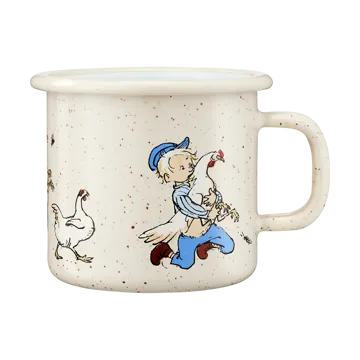 Emil in Lönneberga enamel mug 2.5 dl - Cluck Cluck - Muurla