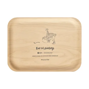 Emil tray 20x27 cm - Blue - Muurla