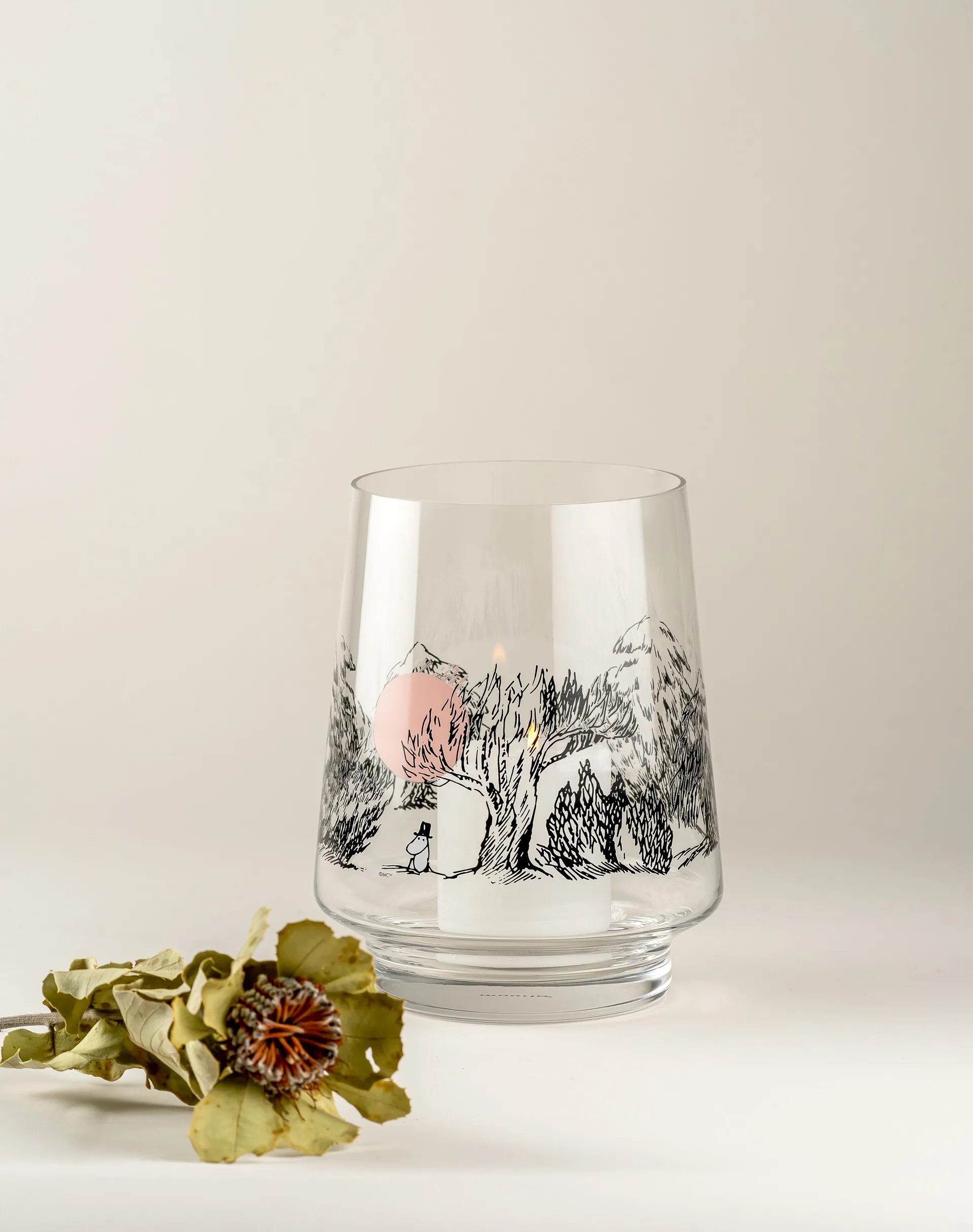Just Wandering lantern/vase 20 cm, Clear Muurla