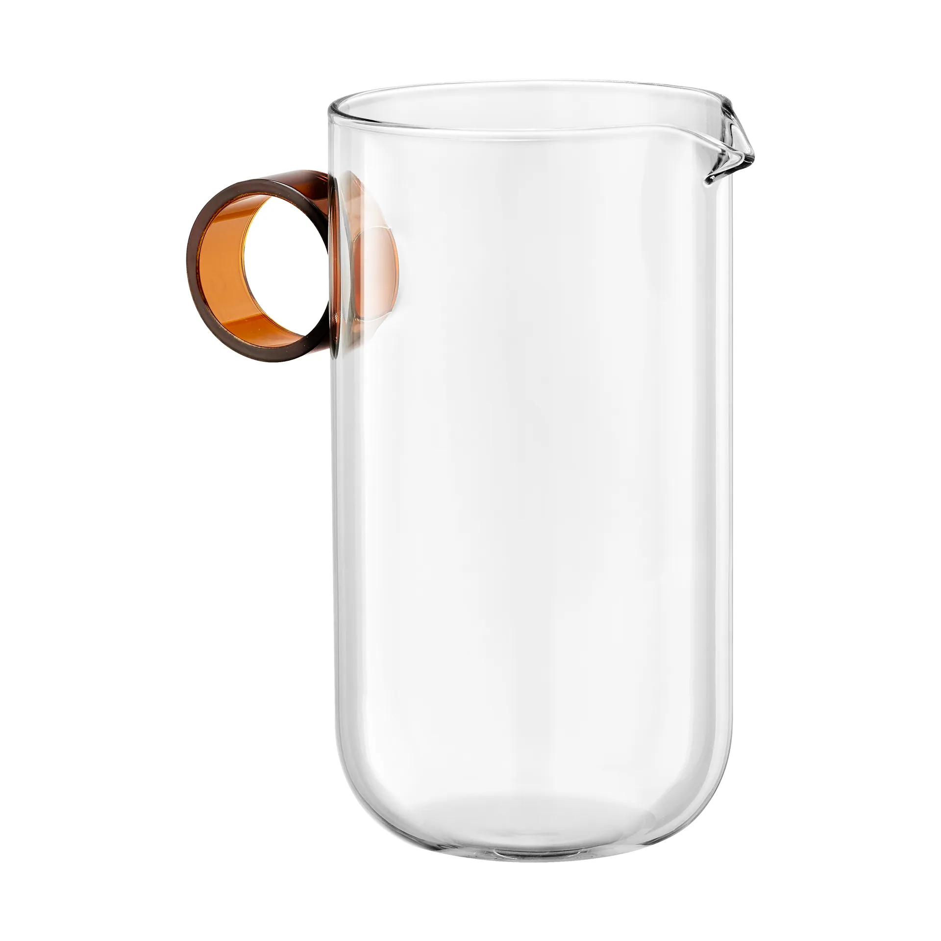 Loop milk jug 60 cl, Clear-amber Muurla