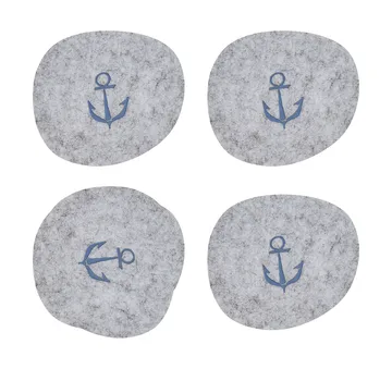 Moomin coaster 9.5x11 cm 4 pieces - Sailors - Muurla