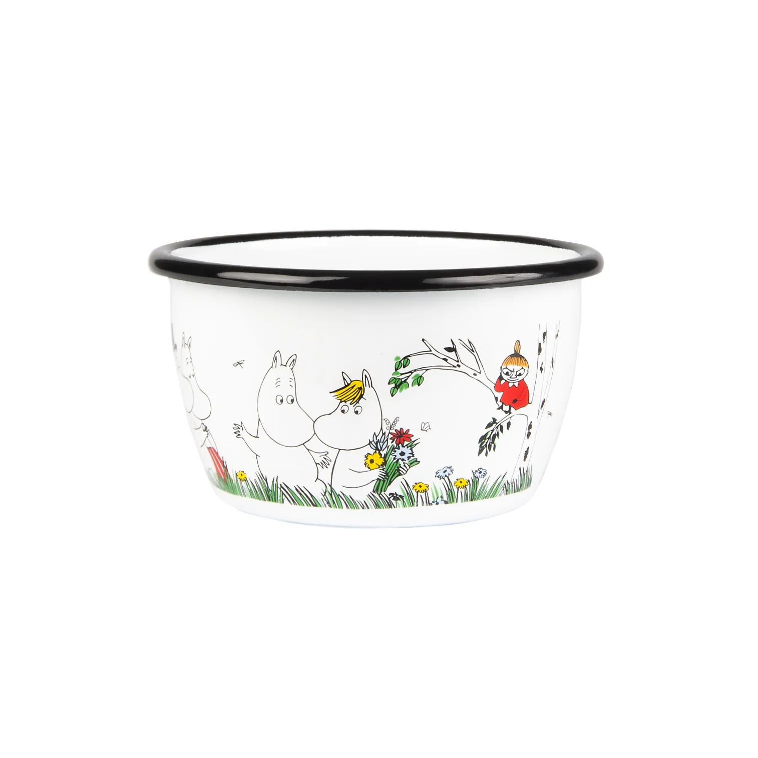 Moomin Colors enamel bowl 30 cl, Happy Family Muurla
