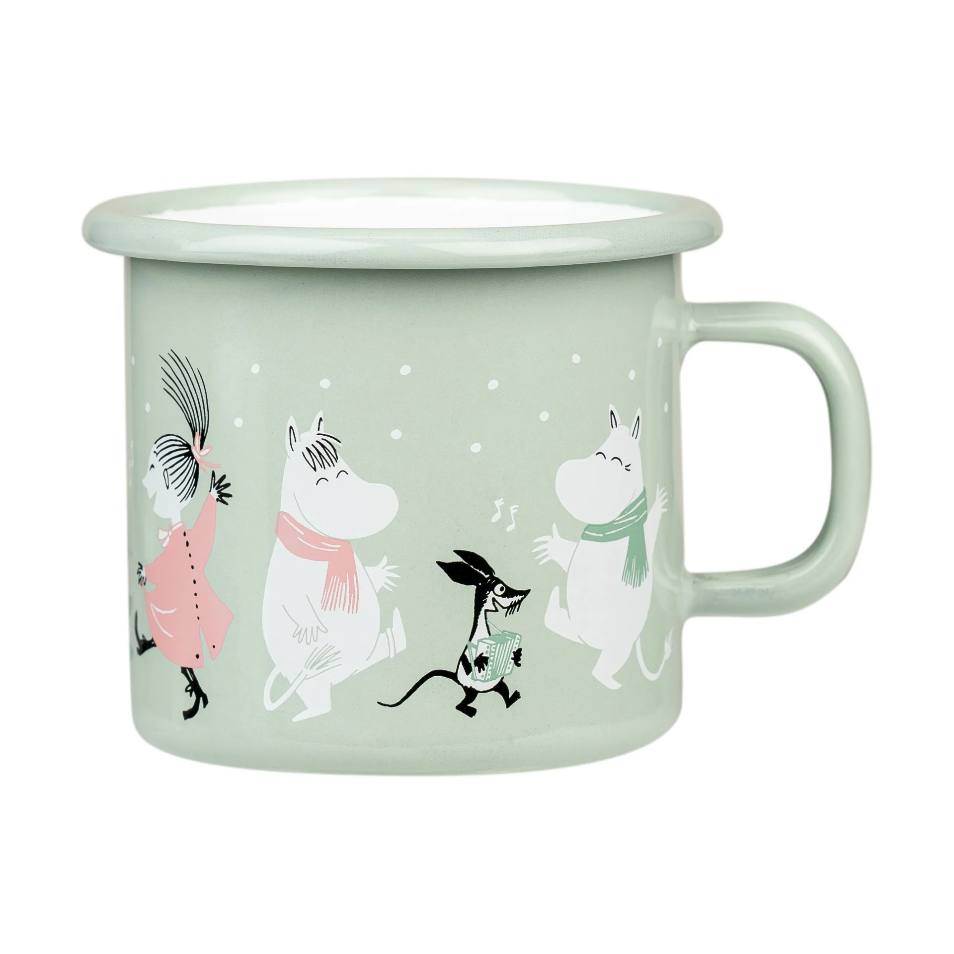 Moomin enamel mug 25 cl, Festive spirits Muurla