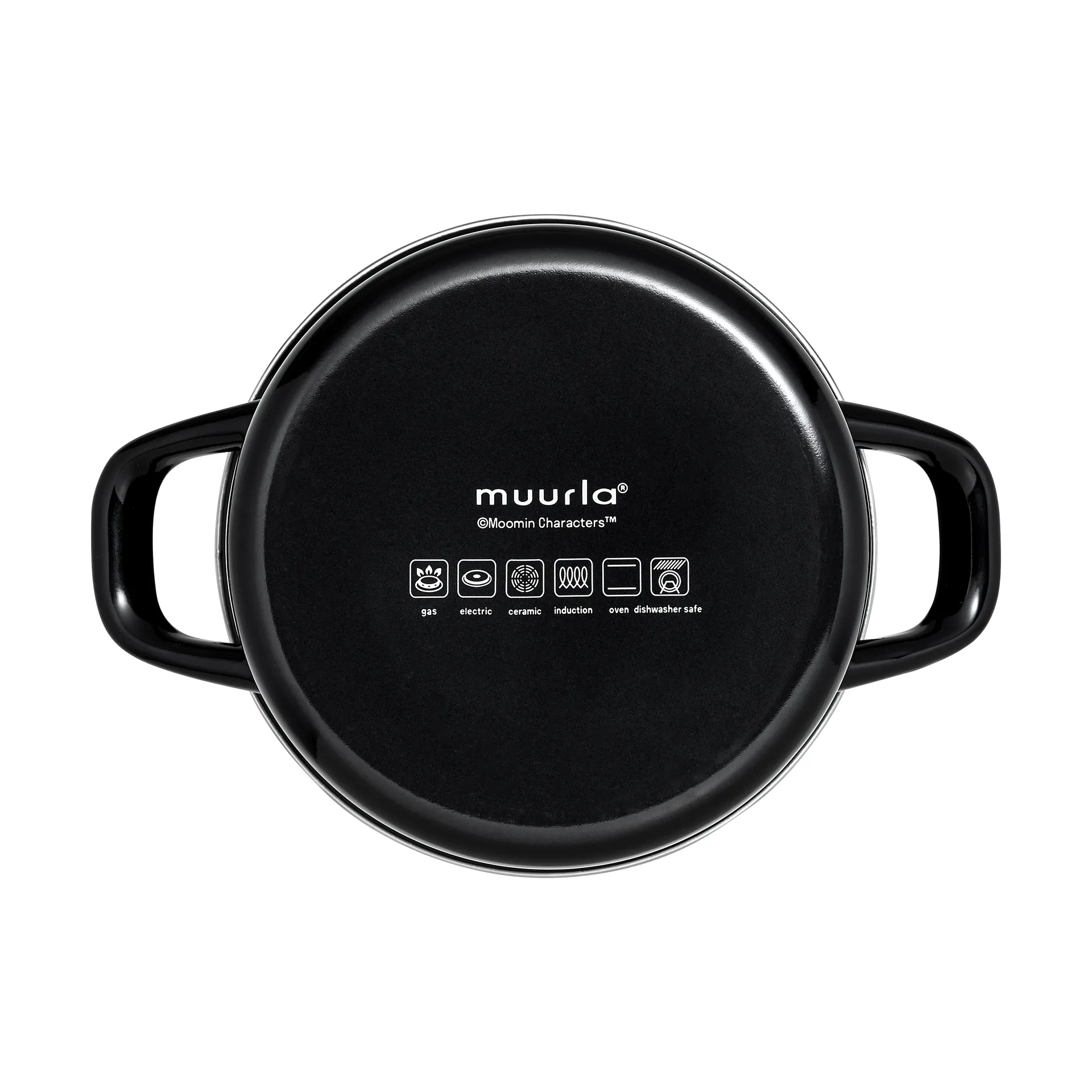Moomin enamel pot tall lid 1.5 L, The Kitchen Muurla