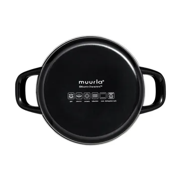 Moomin enamel pot tall lid 1.5 L - The Kitchen - Muurla