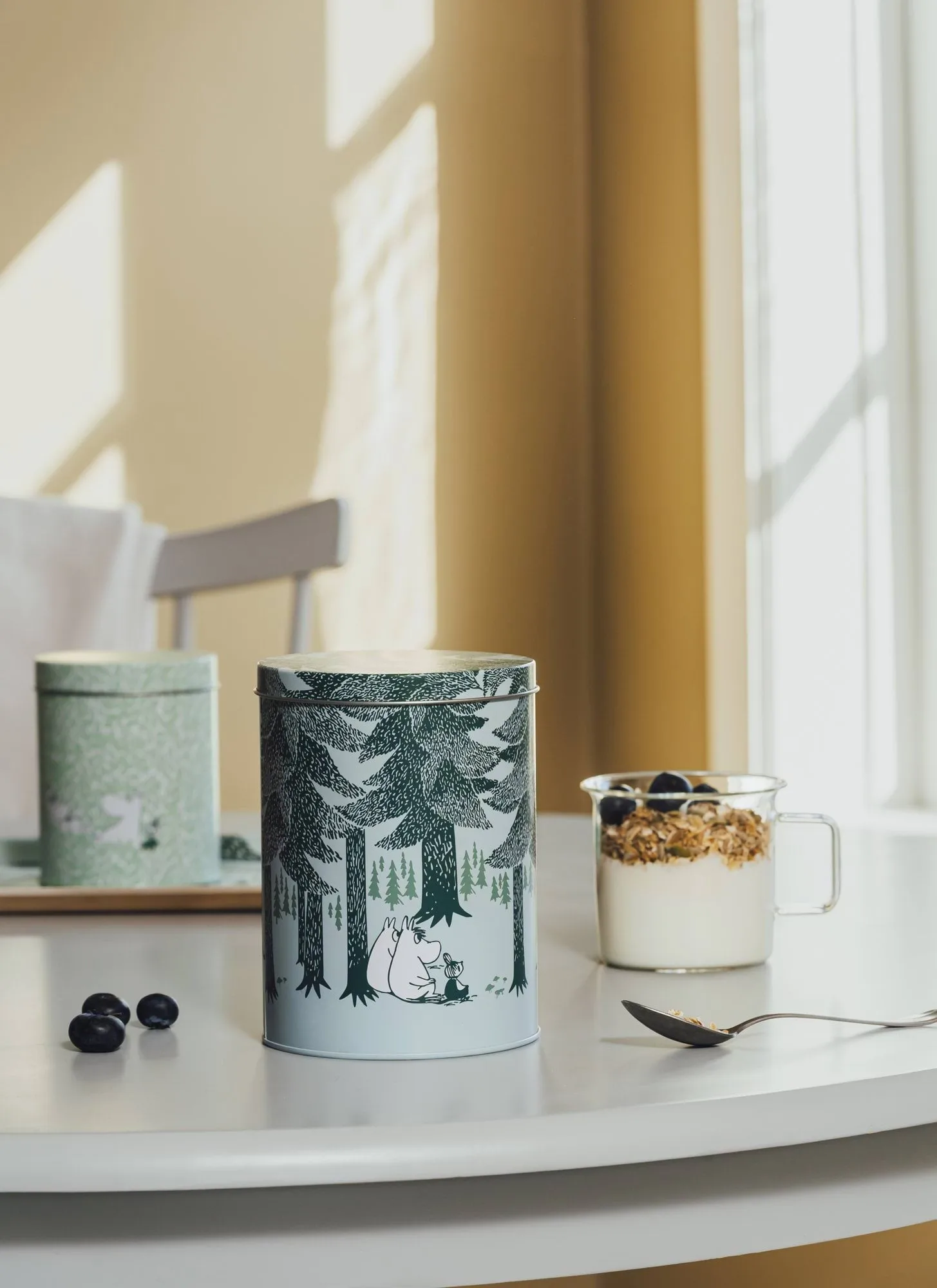 Moomin tin jar set 2 pcs, Forest Muurla