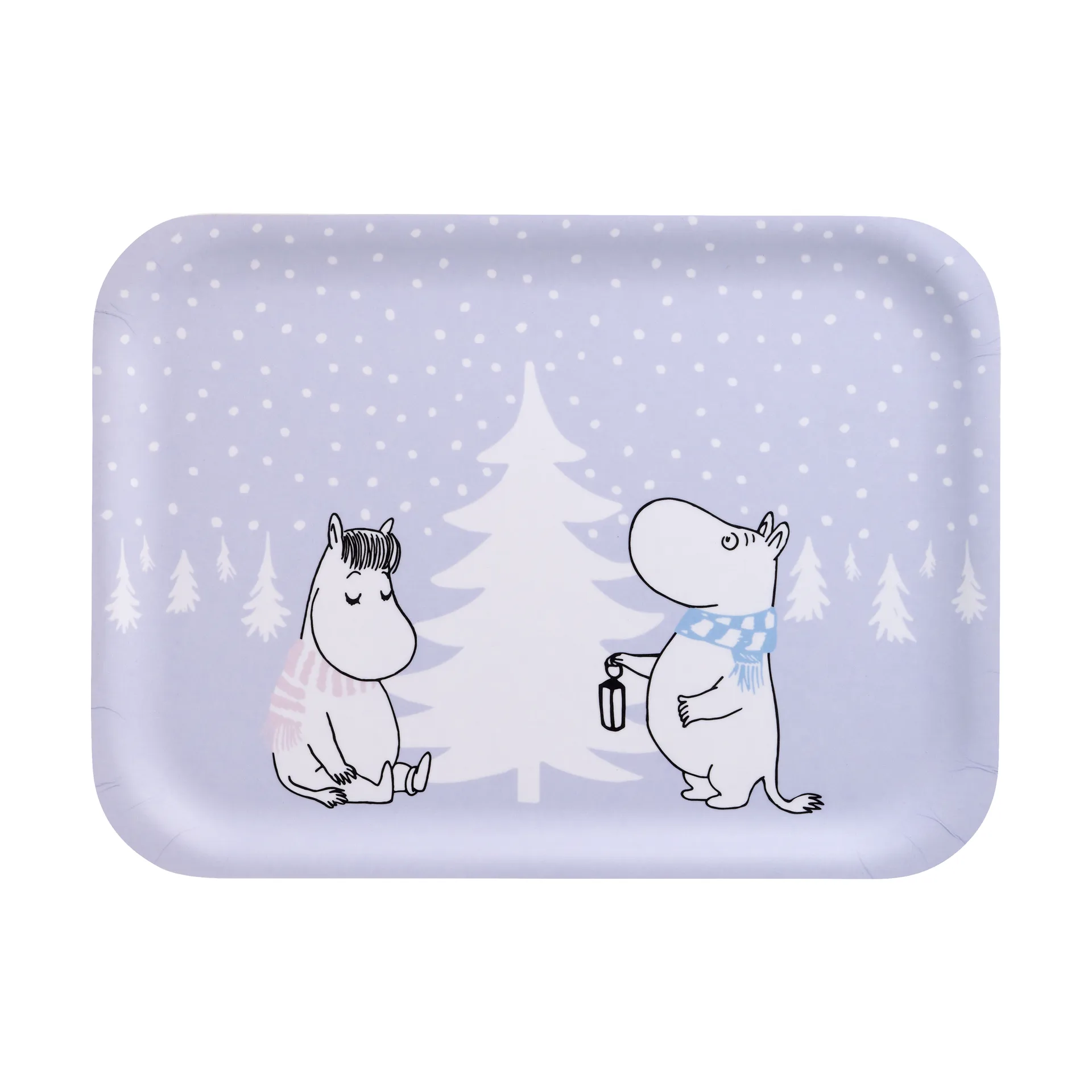 Moomin tray 20x27 cm, Snowfall Muurla