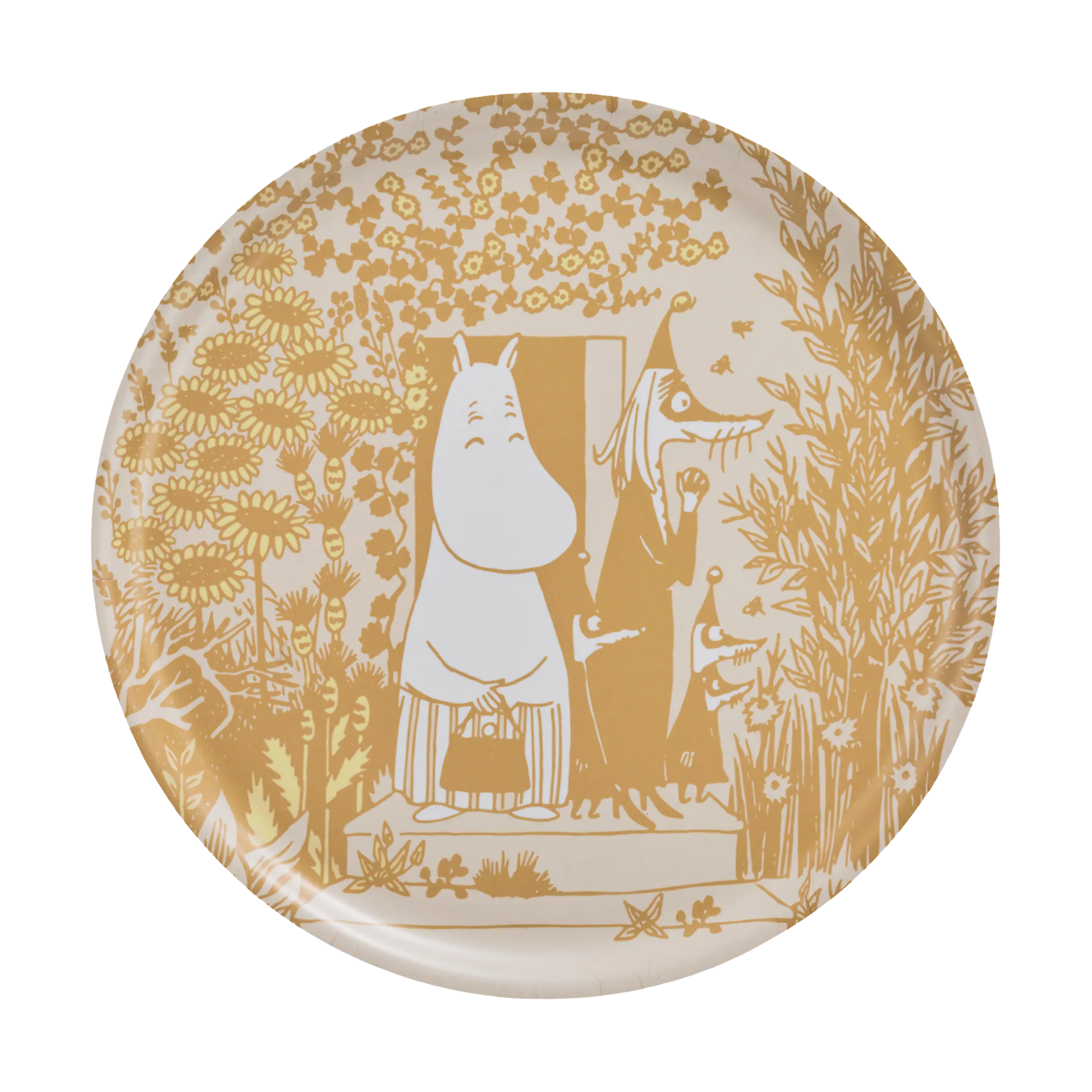 Moomin tray Ø40 cm, Wild garden Muurla
