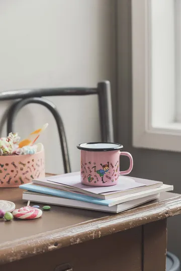 Pippi enamel mug 2.5 dl - Candy - Muurla
