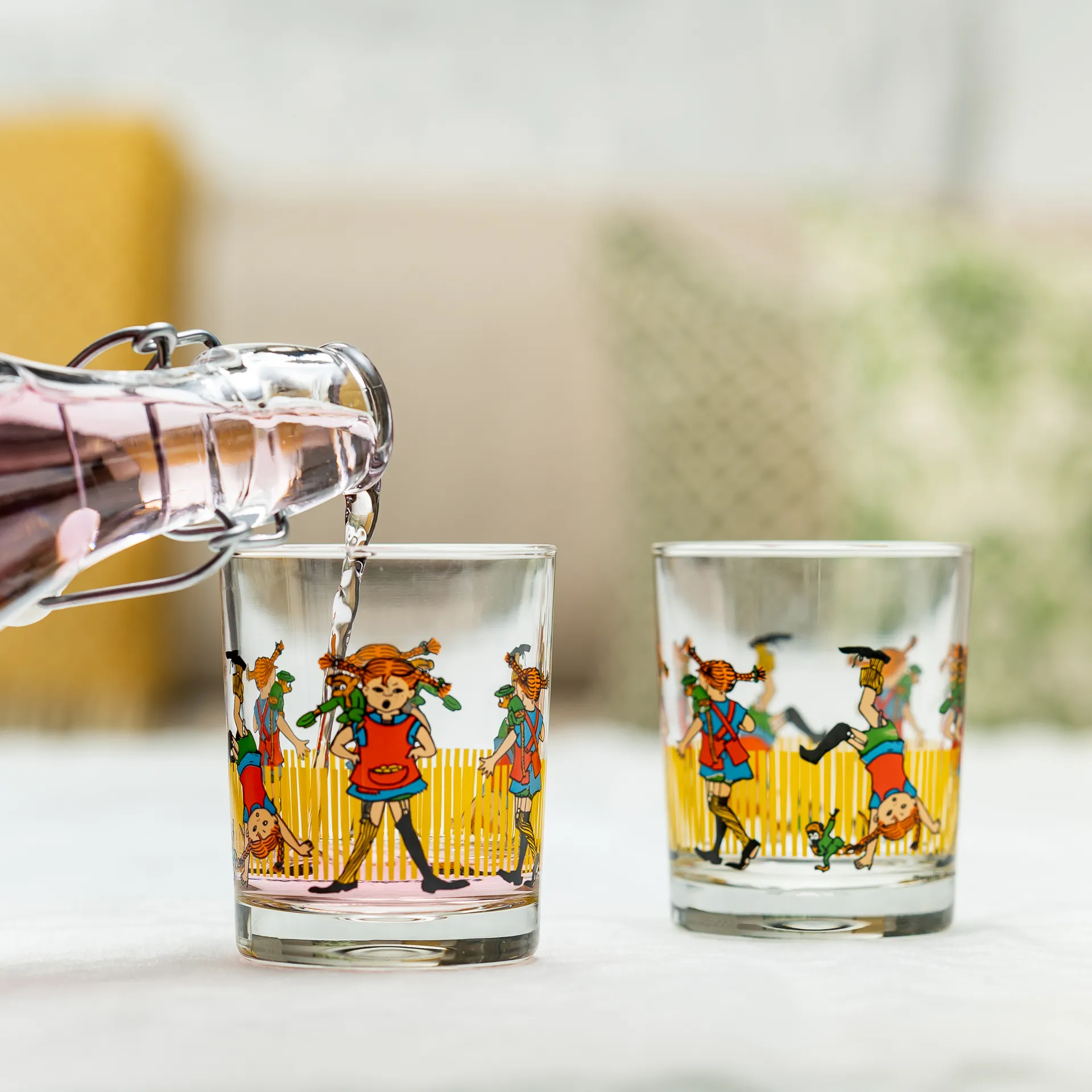 Pippi glass bottle 1 L, Multi Muurla
