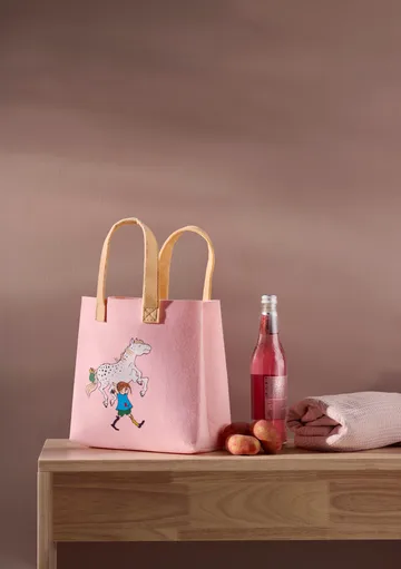 Pippi Tote Bag bag 25x25 cm - Pippi and the Horse - Muurla