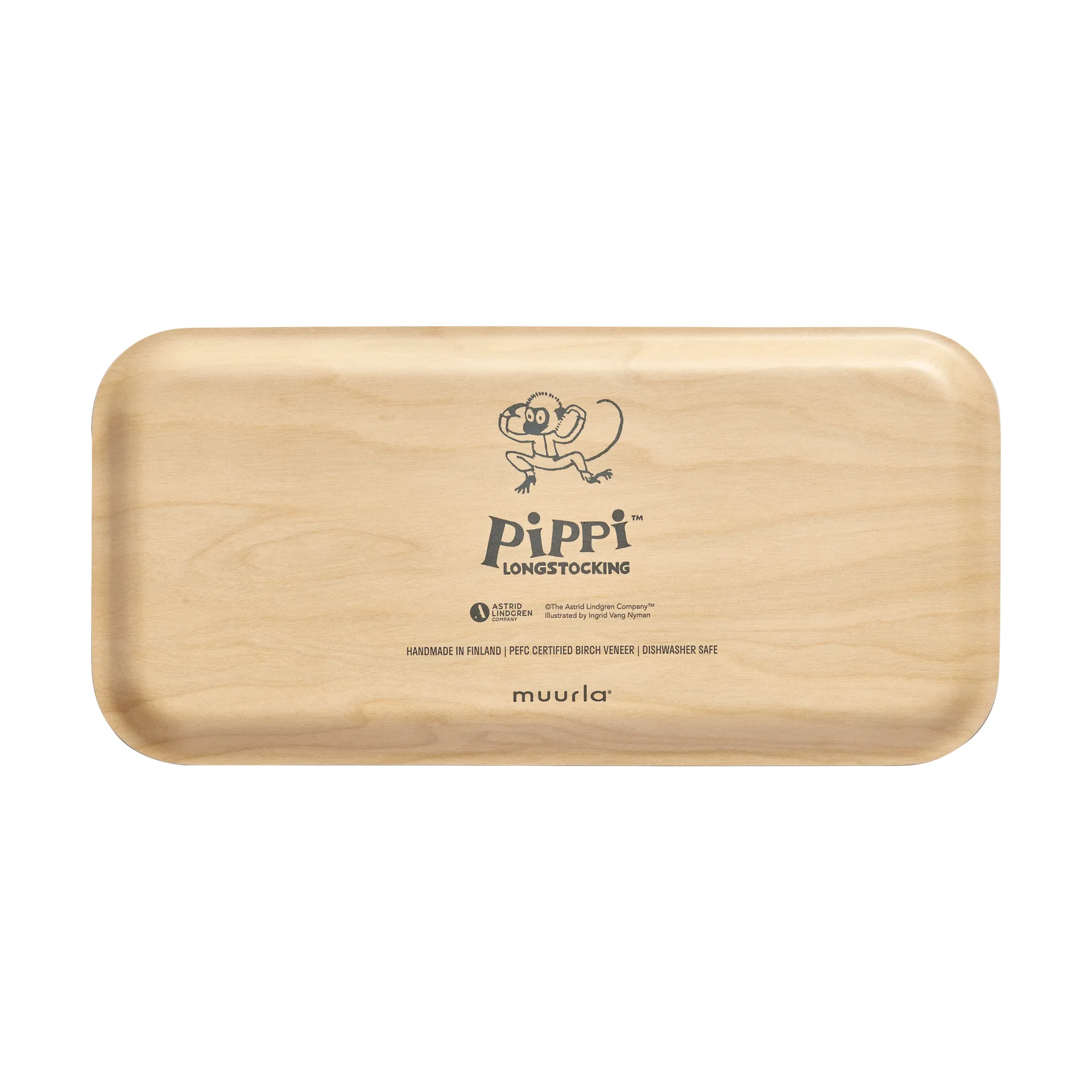 Pippi tray 13x27 cm, Pippi Longstocking Muurla