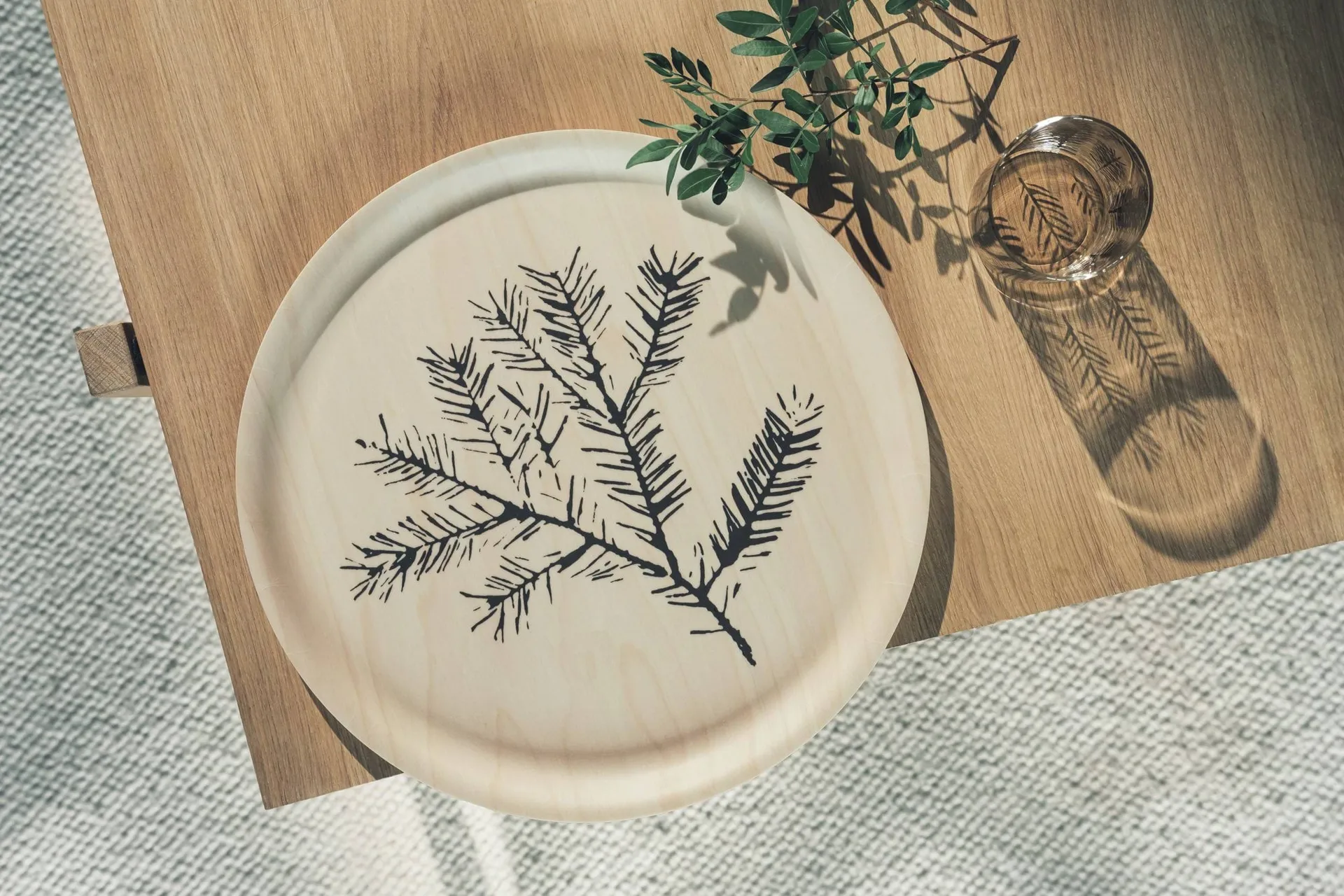 Teemu Järvi x Muurla tray Ø35 cm, Spruce Muurla