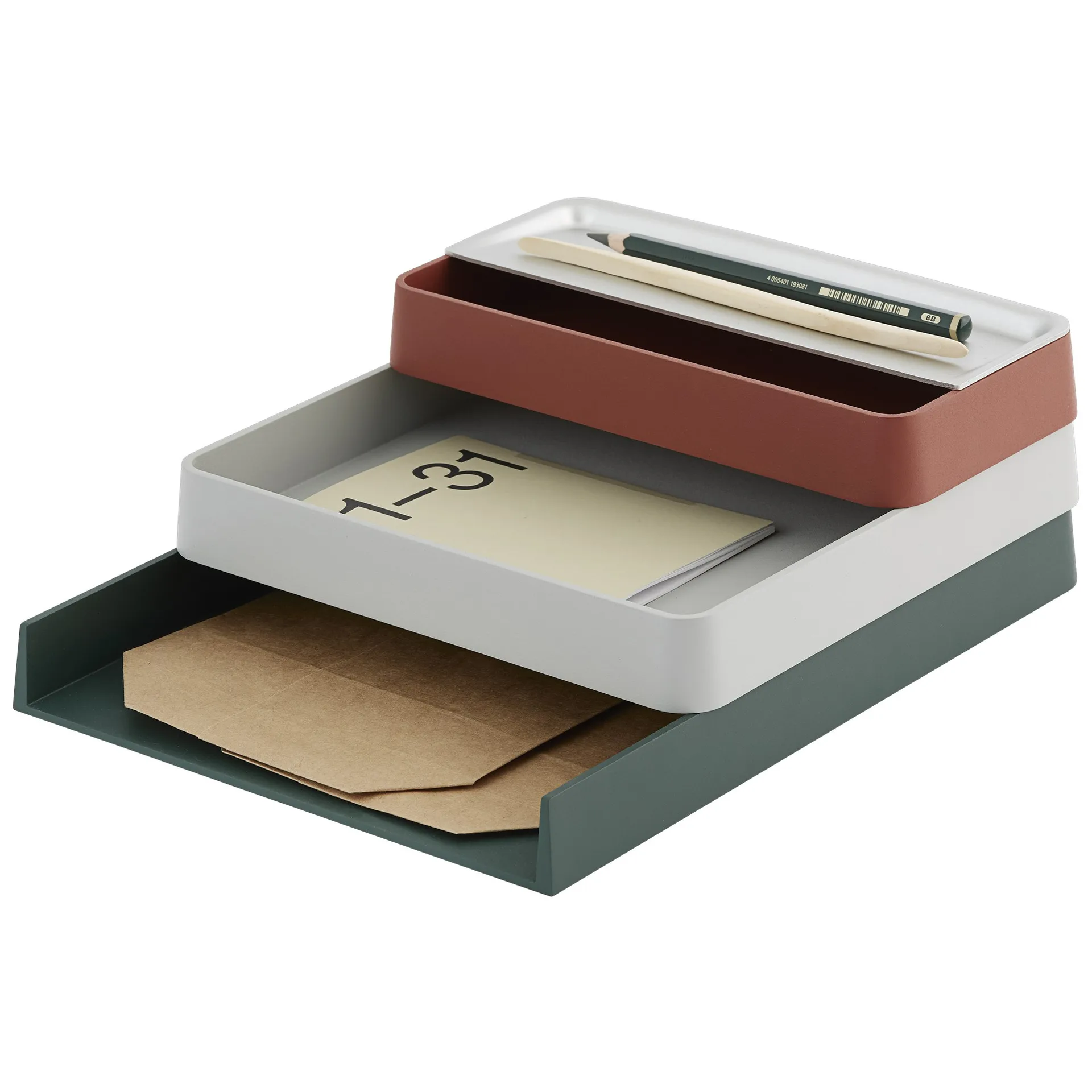 Arrange Desktop tray 12x25 cm, copper brown Muuto