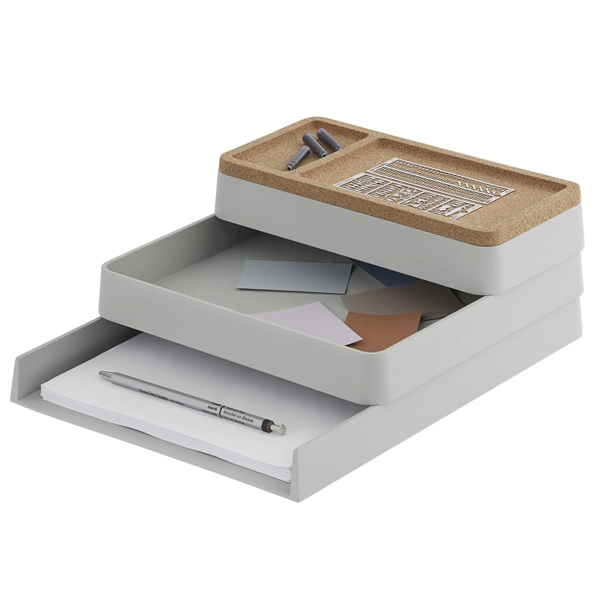 Arrange Desktop tray 25x25 cm, grey Muuto