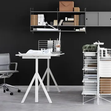 Base dining table - White. plywood edge. 190x85cm - Muuto