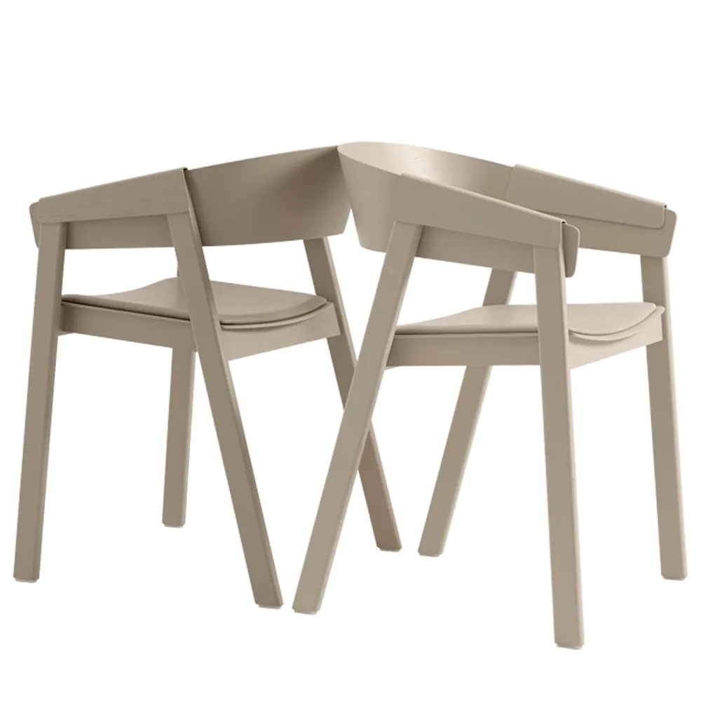 Cover chair upholstered seat, Remix 183-Black Muuto