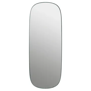 Framed mirror large - Dark-green clear, 118x44,5 - Muuto