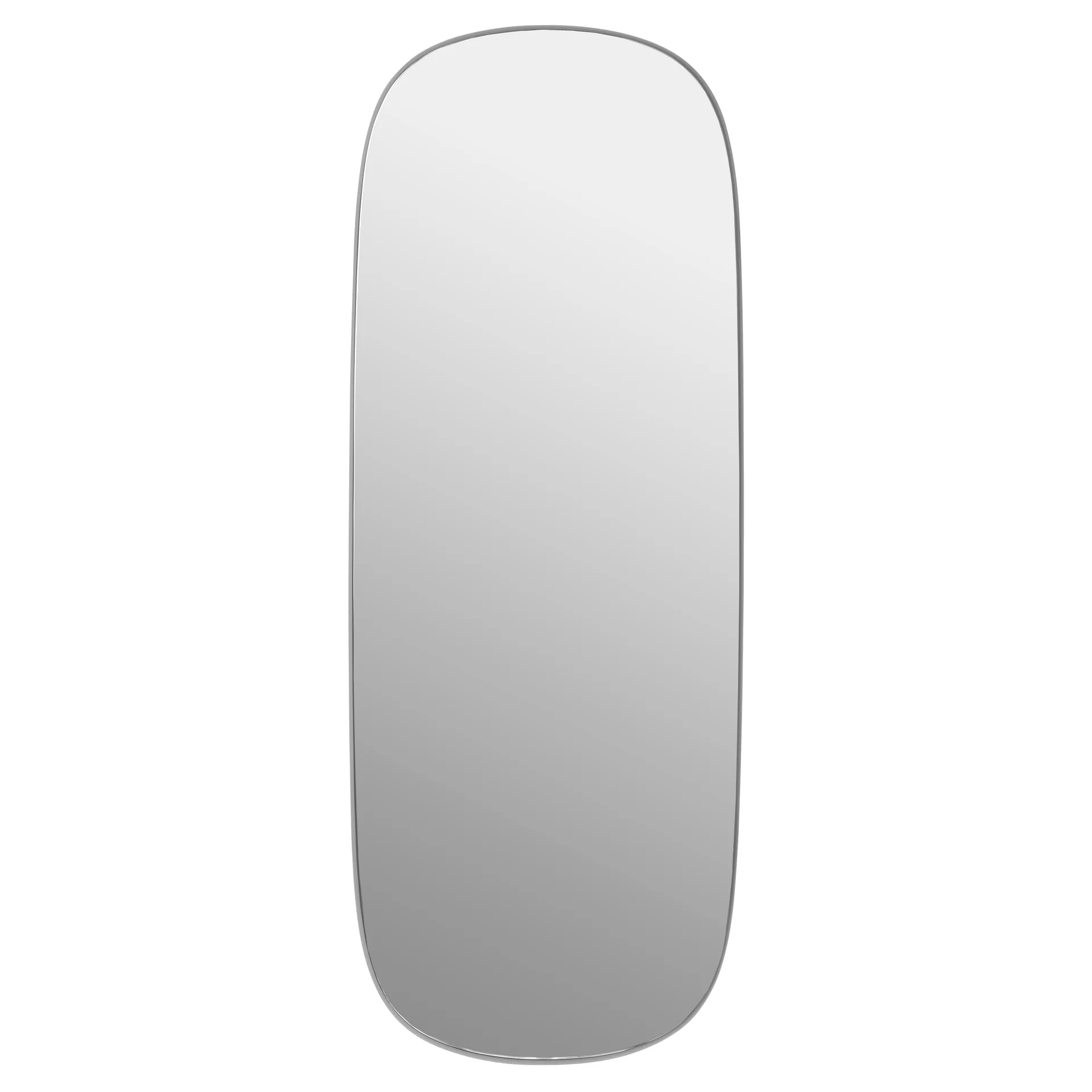 Framed mirror large, Grey-clear, 118x44,5 cm Muuto