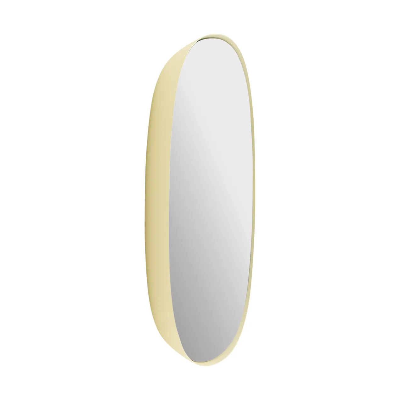 Framed mirror, Light yellow-clear, 40x40 cm Muuto