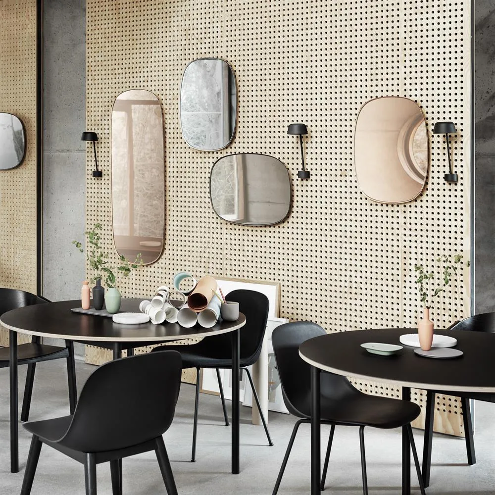 Framed mirror, Taupe, 59x44 cm Muuto