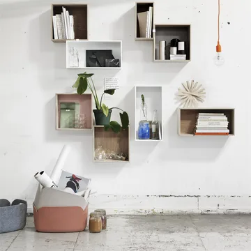 Mini stacked 2.0 storage system, large - white - Muuto